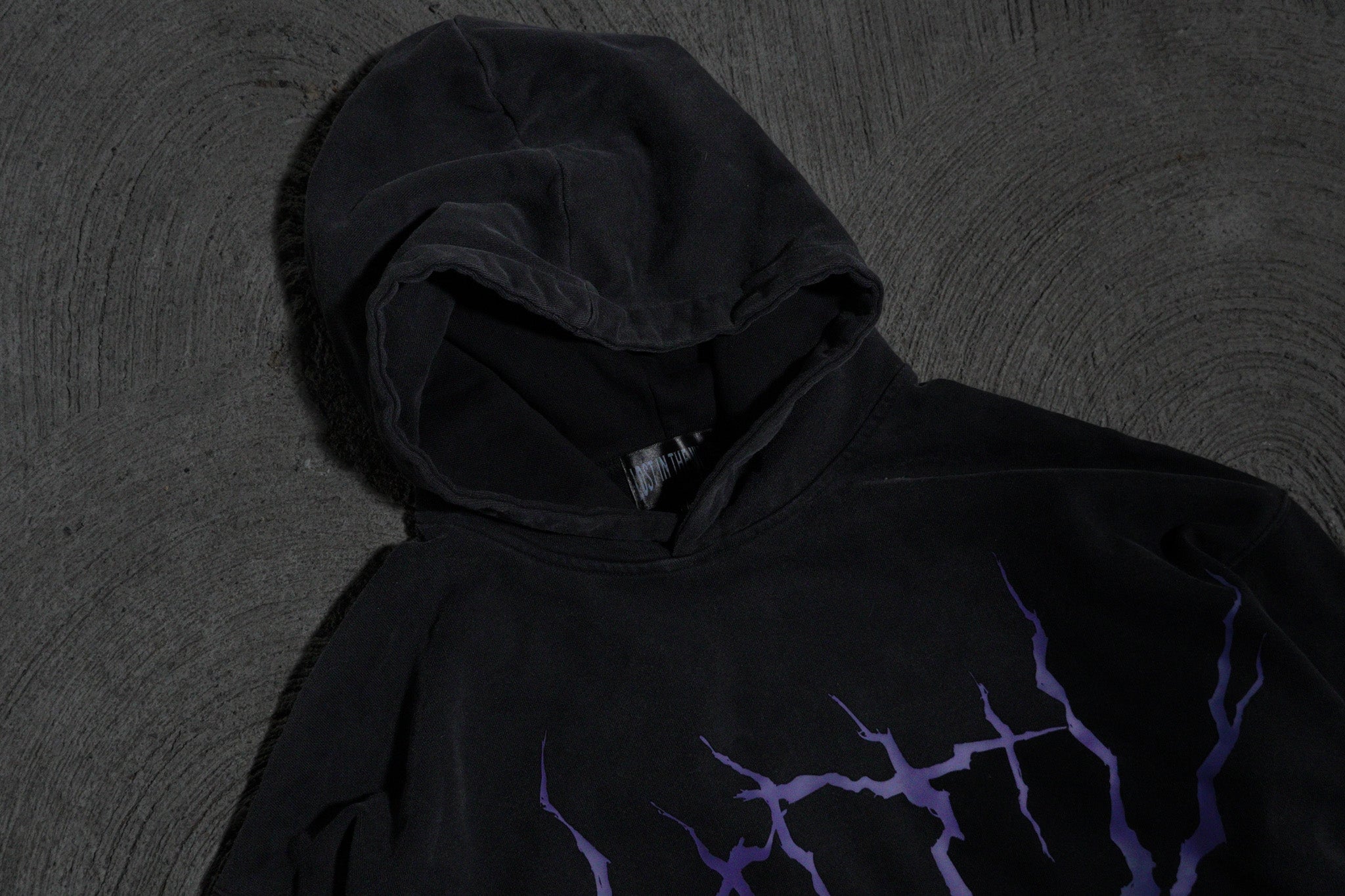 DARK SOUL BLACK AND PURPLE HOODIE