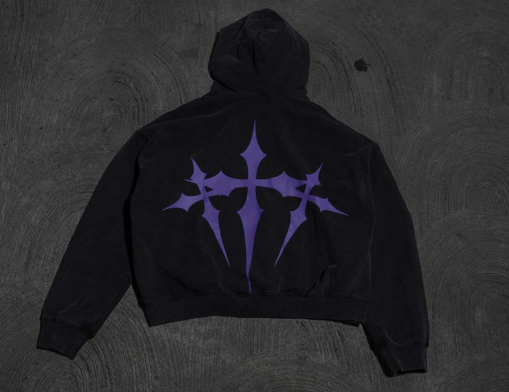 DARK SOUL BLACK AND PURPLE HOODIE